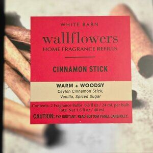 Bath and Body Works/White Barn Cinnamon Stick 2 PC Wallflower Refill